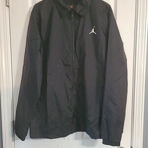 Nike Air Jordan Flight MVP Men's Size Medium Full Zip Black Jacket FD7423-010